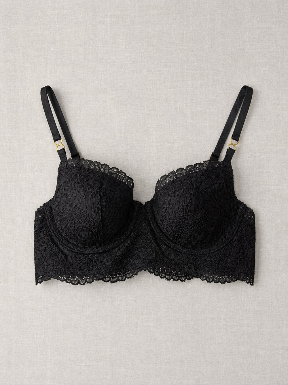 aerie Black Lace Longline Balconette